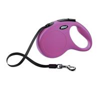 Flexi Laisse rétractable New Classic UTTX143 Sangle 5 m Rose Taille S