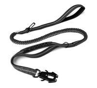 Laisse Robuste pour Grands Chiens, élastique et Tactique, avec 2 poignées rembourrées, résistante