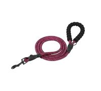Laisse ronde réfléchissante en nylon pour promener le chien - Sans étranglement - Violet - 120 cm
