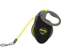 Laisse sangle TRIXIE flexi GIANT - Taille M - 8m - Noir et jaune fluo