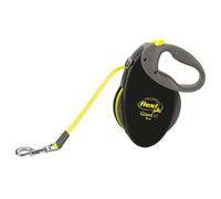 Laisse sangle TRIXIE flexi GIANT - Taille M - 8m - Noir et jaune fluo