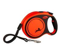 Laisse sangle TRIXIE flexi XTREME - Taille L - 8m - Noir et orange