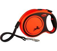 Laisse sangle TRIXIE flexi XTREME - Taille L - 8m - Noir et orange