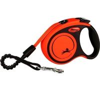 Laisse sangle TRIXIE flexi XTREME - Taille XS - 3m - Noir et orange