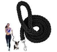 Laisse solide pour chien avec poignée rembourrée confortable, laisse tressée en nylon à huit brins, corde robuste, laisse coulissante de 1,3 m, boucle de sécurité rotative pour chiens de petite