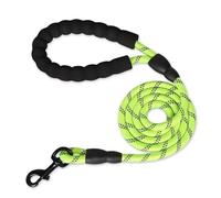 Laisse solide pour chiens avec poignée souple - Laisse renforcée pour chiens de petite, moyenne et grande taille - Fournitures pour chiens de grande taille (vert, 1 cm, 120 cm)