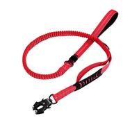 Laisse Tactique Robuste for Chien, Compatible avec Les Chiens de Grande et Moyenne Taille, for Une Utilisation en Voiture. Boucle sécurité Forme Grenouille. Corde Traction(Red)