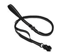 Laisse Tactique Robuste for Chien, Compatible avec Les Chiens de Grande et Moyenne Taille, for Une Utilisation en Voiture. Boucle sécurité Forme Grenouille. Corde Traction(Black)