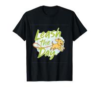 Laisse The Day pour amoureux des chiens - Motif chiot amusant T-Shirt