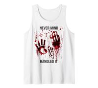 Laisse Tomber C'est Réglé Shirt Sanglant Zombie Horreur Débardeur