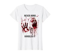 Laisse Tomber C'est Réglé Shirt Sanglant Zombie Horreur T-Shirt Graphique avec Valeur