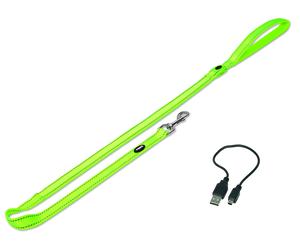 Laisse-tomber "FLASH MESH" jaune néon; XS-S: L: 120 cm; B: 20 mm