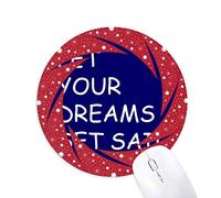 laisse ton rêve met les voiles tapis de souris rouges rondes roues en caoutchouc