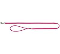 Laisse Trixie PREMIUM avec poignée remplie - fuchsia Taille : M-L:1,00m/20mm