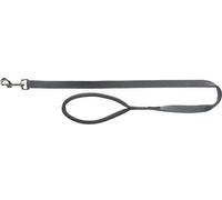 Laisse Trixie PREMIUM avec poignée remplie - graphite