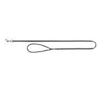 Laisse Trixie PREMIUM avec poignée remplie - graphite Taille : L-XL:1,00/25mm