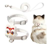 Laisses pour chat, harnais pour chien - Harnais de poitrine doux anti-fuite pour chaton,Dureté de poitrine réglable pour chat, fournitures de vêtements d'extérieur pour animaux de compagnie pour la ma