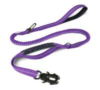 Laisses réfléchissantes Absorbant Les Chocs pour Animaux de Compagnie avec Ceinture de sécurité pour Grands Chiens. Laisse Tactique Robuste et élastique pour Chien, Laisse Anti-Traction.