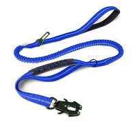 Laisses réfléchissantes Absorbant Les Chocs pour Animaux de Compagnie avec Ceinture de sécurité pour Grands Chiens. Laisse Tactique Robuste et élastique pour Chien, Laisse Anti-Traction.