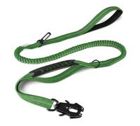 Laisses réfléchissantes Absorbant Les Chocs pour Animaux de Compagnie avec Ceinture de sécurité pour Grands Chiens. Laisse Tactique Robuste et élastique pour Chien, Laisse Anti-Traction.