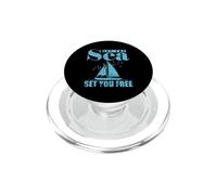 Laissez la mer Vous Donner Libre Cours aux Sports de Bateau à Voile PopSockets PopGrip pour MagSafe