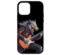 Laissez la musique rugir avec style guitare loup-garou à bascule Coque pour iPhone 12 mini