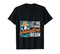 Laissez l'aventure de 9e année commencer - Style coucher de soleil de montagne T-Shirt