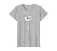 Laissez-Le être Marguerite T-Shirt, Femme, Gris Chiné, S