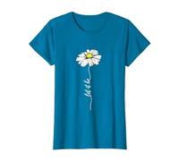 Laissez-Le être Marguerite T-Shirt, Femme, Saphir, S