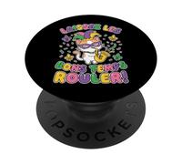 Laissez Les Bons Temps Rouler Chat Saxophone Mardi Gras Parade PopSockets PopGrip Adhésif