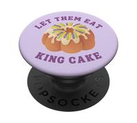 Laissez-Les Manger King Cake Mardi Gras Louisiana Parade PopSockets PopGrip Adhésif