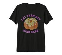 Laissez-Les Manger King Cake Mardi Gras Louisiana Parade T-Shirt Haut de Gamme
