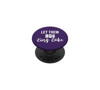 Laissez-Les Manger Un King Cake Mardi Gras Funny PopSockets PopGrip Adhésif