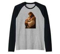Laissez Les Petits Enfants Venir Jésus avec l'art chrétien des Enfants Manche Raglan