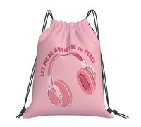 Laissez-moi être autiste en paix Sacs à dos décontractés et portables avec cordon de serrage, sacs à chaussures, sacs à livres pour étudiants en voyage