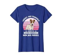Laissez-Moi Tranquille Jack Russell Jack Russells T-Shirt, Femme, Bleu Royal, 3XL