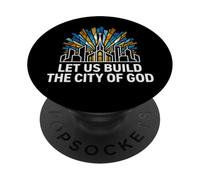 Laissez-Nous Construire la cité de Dieu Faith PopSockets PopGrip Adhésif