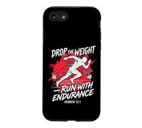 Laissez Tomber Le Poids avec Endurance Hébreux 12:1 Coque pour iPhone SE (2020) / 7/8