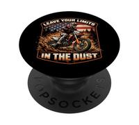 Laissez Vos limites dans la poussière USA Dirt Bike Motocross Rider PopSockets PopGrip Adhésif