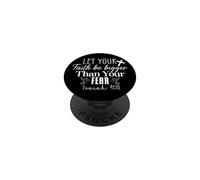 Laissez Votre Foi dépasser Votre Peur - Ésaïe 41:10 PopSockets PopGrip Adhésif