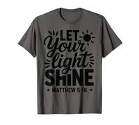 Laissez Votre lumière Briller - Verset biblique inspirant chrétien T-Shirt