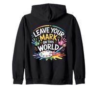 Laissez votre marque sur ce dernier jour d'école pour enfant enseignant Sweat à Capuche