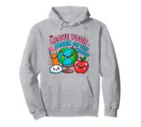 Laissez votre marque sur ce dernier jour d'école pour enfant enseignant Sweat à Capuche