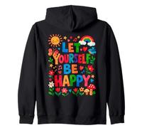 Laissez-Vous être Heureux Dopamine Esthétique Positive Graphic Sweat à Capuche