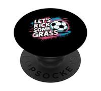 Laissons Donner Un Coup De Pied À Une Maman De Football en PopSockets PopGrip Adhésif
