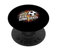 Laissons Donner Un Coup De Pied À Une Maman De Football en PopSockets PopGrip Adhésif