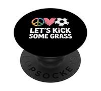 Laissons Donner Un Coup De Pied À Une Maman De Football en PopSockets PopGrip Adhésif