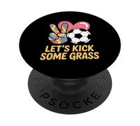 Laissons Donner Un Coup De Pied À Une Maman De Football en PopSockets PopGrip Adhésif