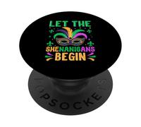 Laissons Les manigances Commencer Mardi Gras PopSockets PopGrip Adhésif