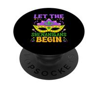 Laissons Les manigances Commencer Mardi Gras PopSockets PopGrip Adhésif